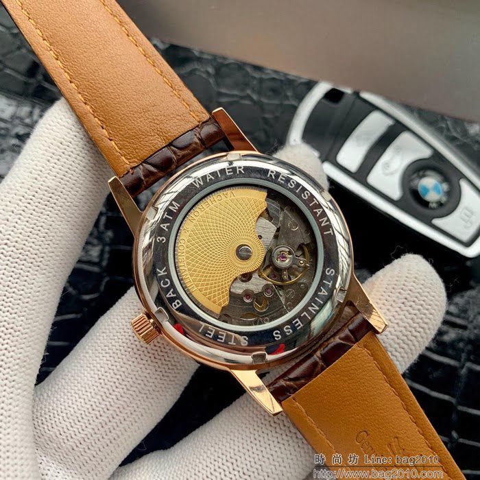 江詩丹頓 Vacheron Constantin 傳承系列 經典大三針 自動機械 小牛皮錶帶 精選男士腕表  wssb3854